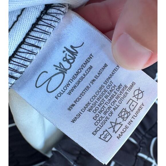 NWT Siksilk Check Jogger Pants Size Large Men’s Black - Picture 4 of 9